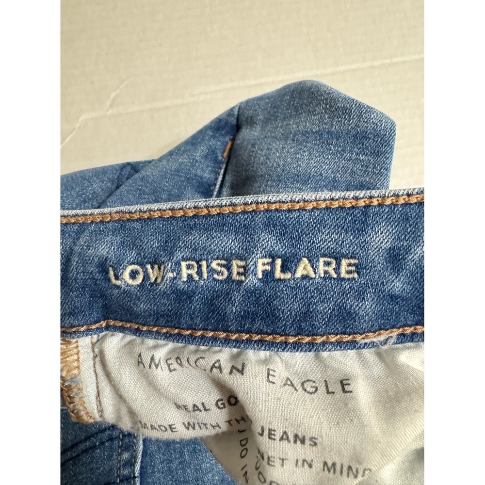 American Eagle Womens Low Rise Flare Jeans Size 2 Festival - Picture 5 of 6